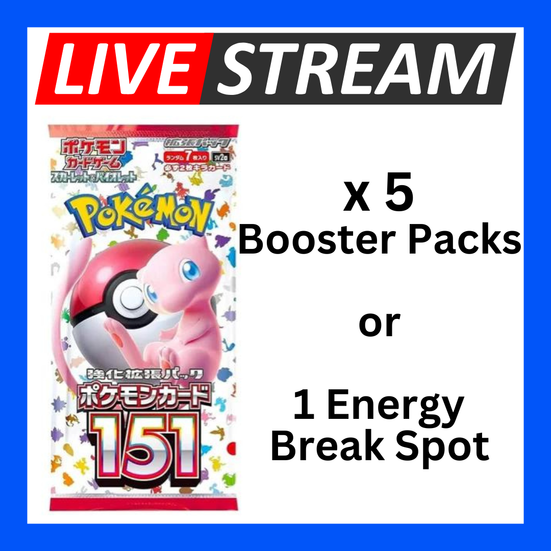 Japanese Booster Packs - Pokemon - Live Streaming