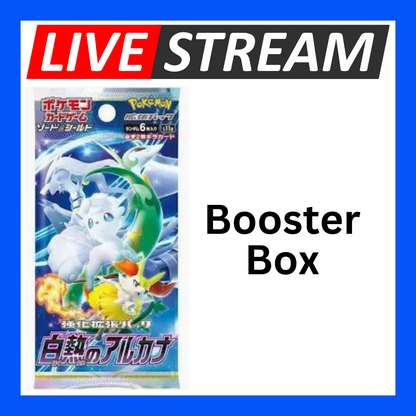 Japanese Booster Packs - Pokemon - Live Streaming