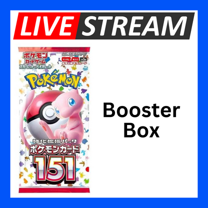 Japanese Booster Packs - Pokemon - Live Streaming