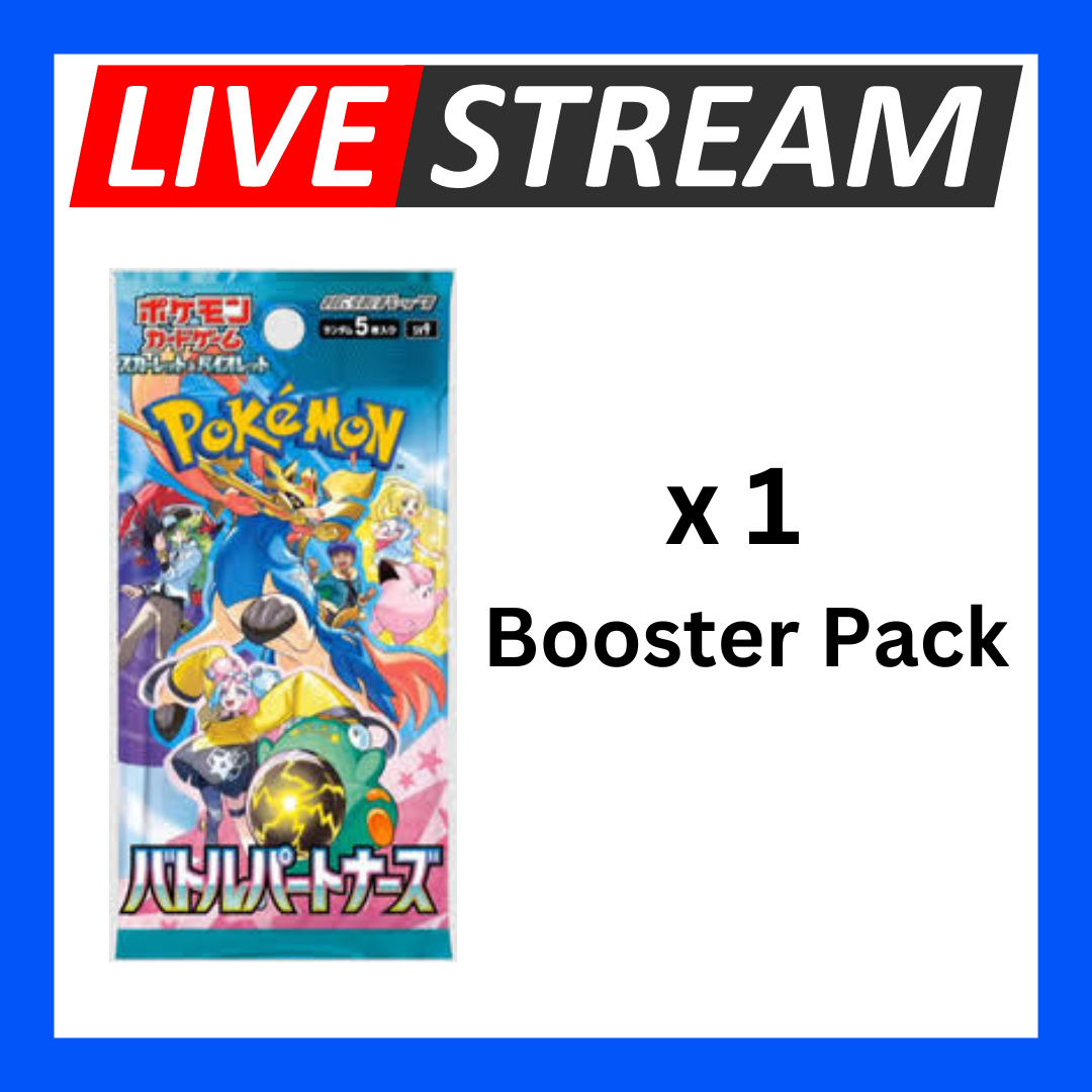 Japanese Booster Packs - Pokemon - Live Streaming
