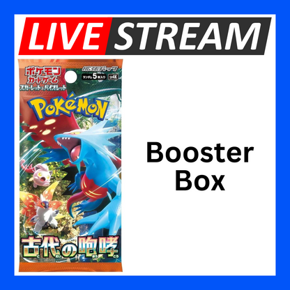 Japanese Booster Packs - Pokemon - Live Streaming