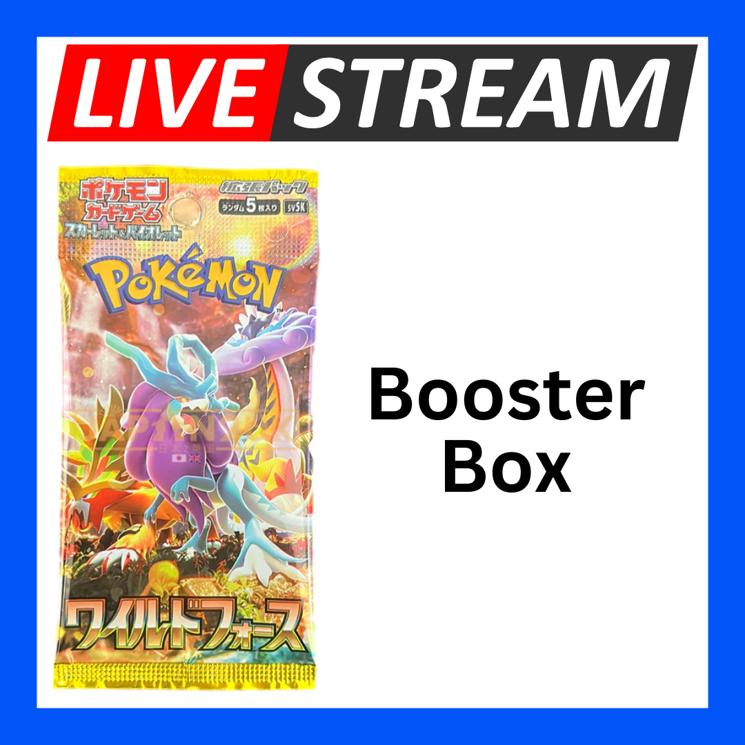 Japanese Booster Packs - Pokemon - Live Streaming