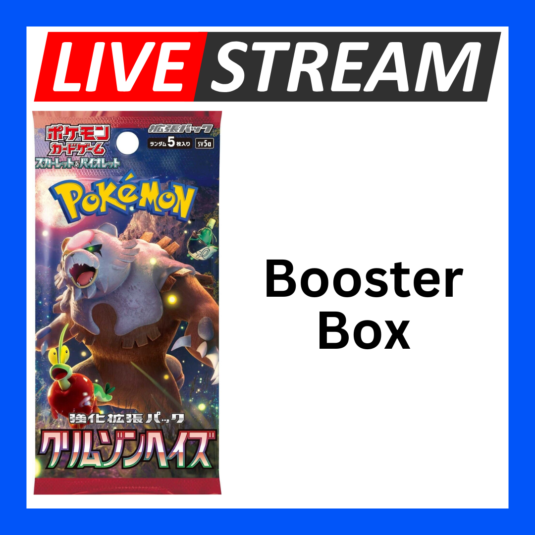 Japanese Booster Packs - Pokemon - Live Streaming