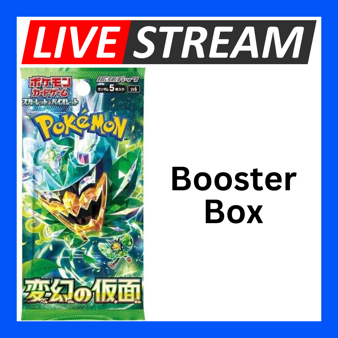 Japanese Booster Packs - Pokemon - Live Streaming