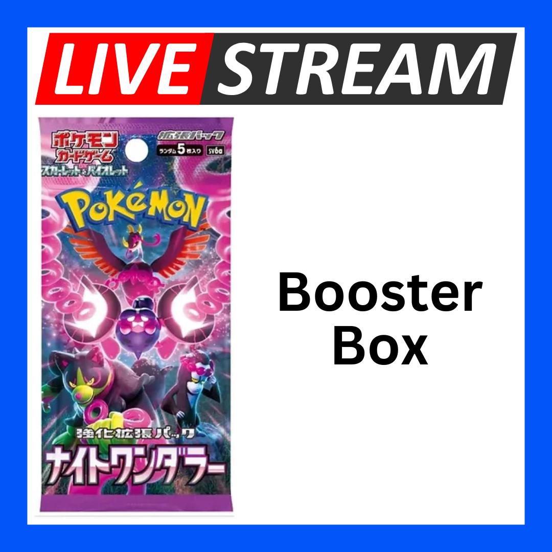 Japanese Booster Packs - Pokemon - Live Streaming