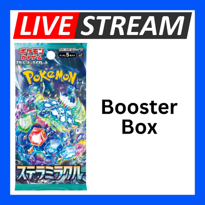 Japanese Booster Packs - Pokemon - Live Streaming
