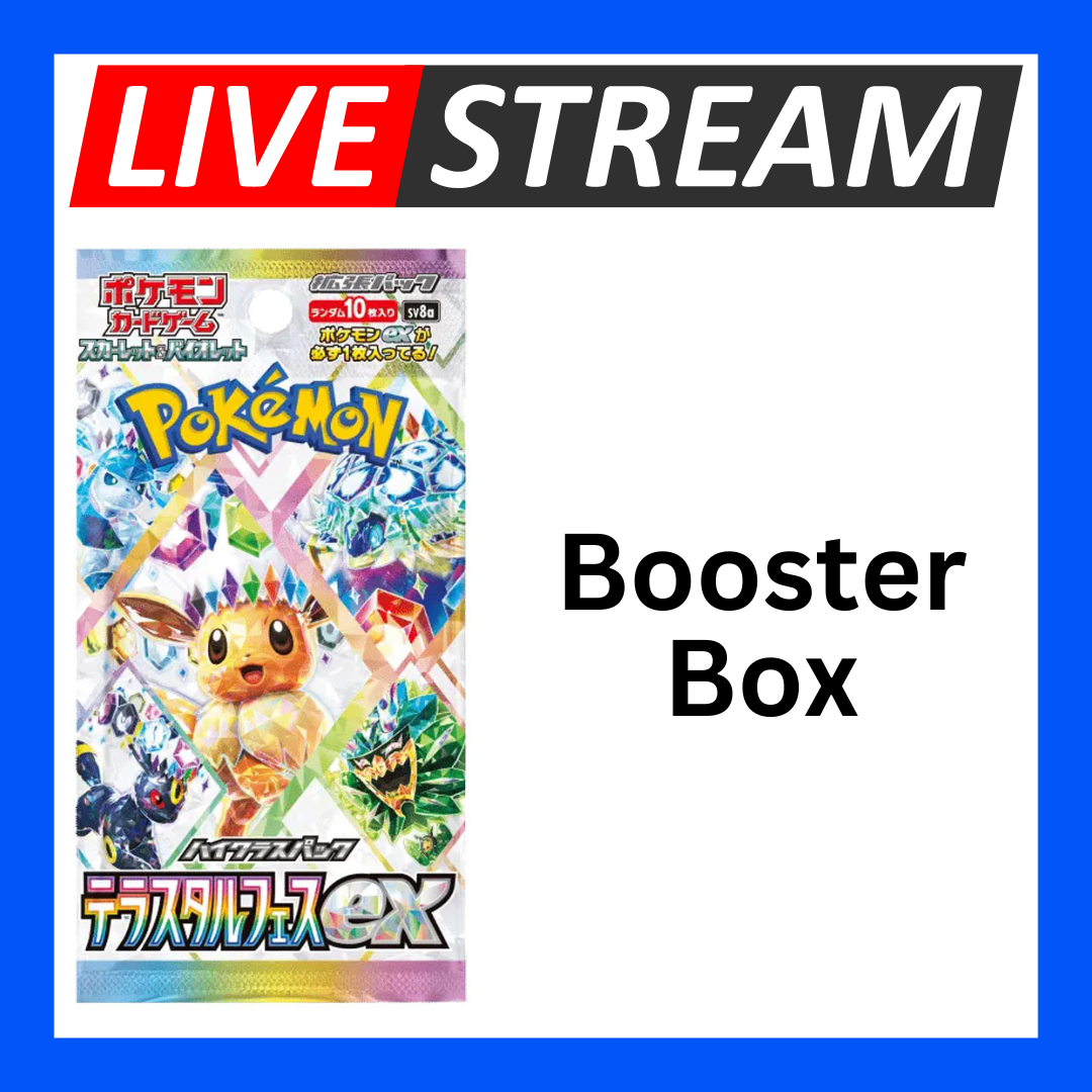 Japanese Booster Packs - Pokemon - Live Streaming