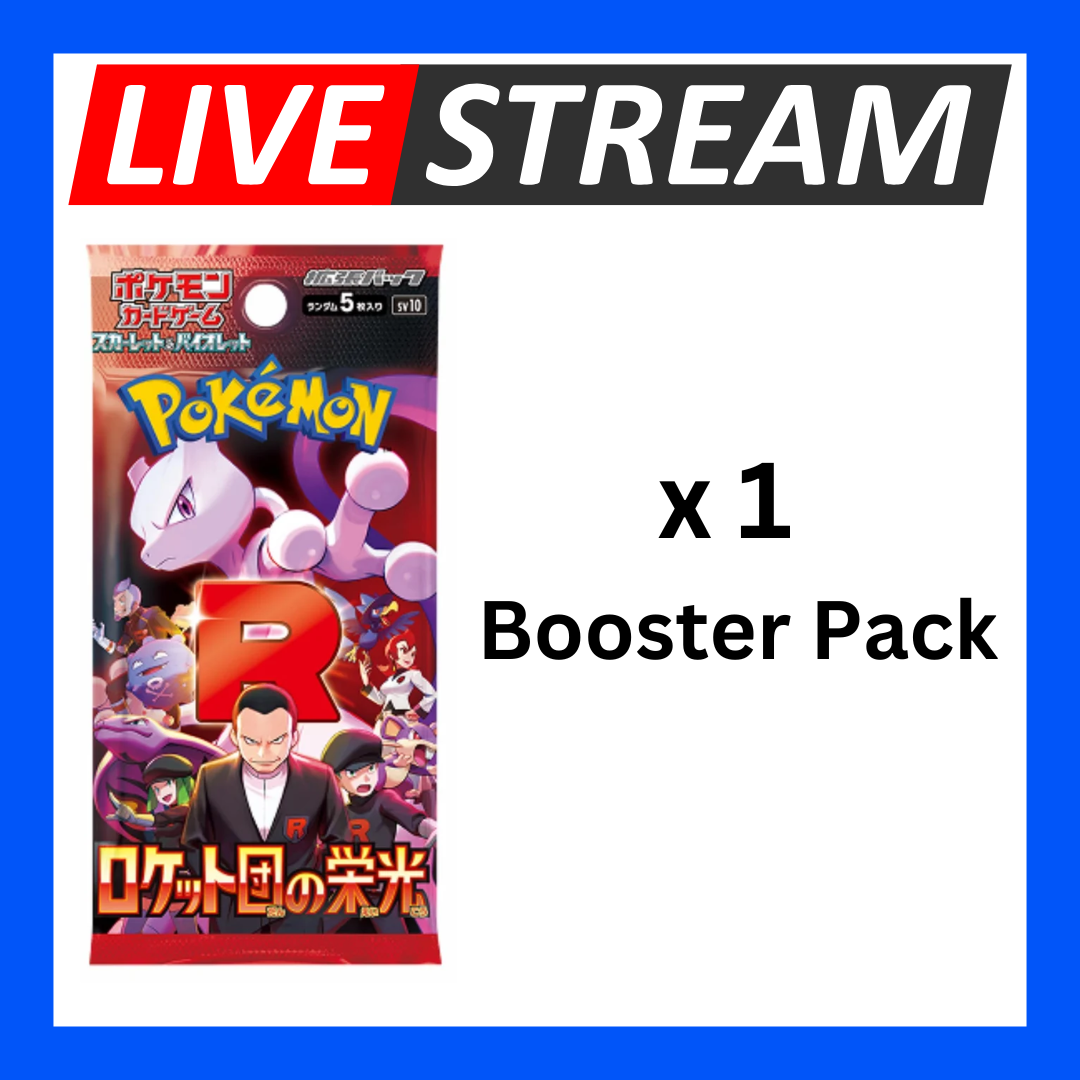 Japanese Booster Packs - Pokemon - Live Streaming