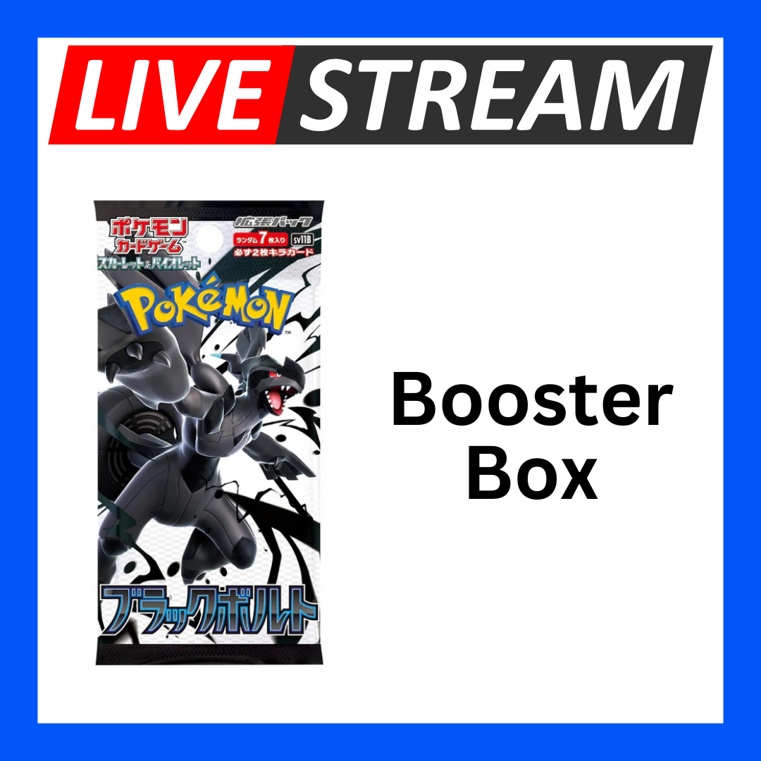Japanese Booster Packs - Pokemon - Live Streaming
