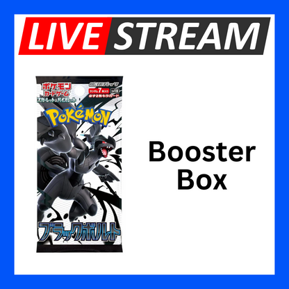 Japanese Booster Packs - Pokemon - Live Streaming