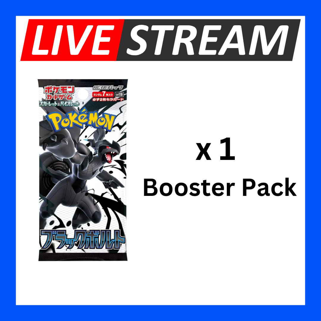 Japanese Booster Packs - Pokemon - Live Streaming