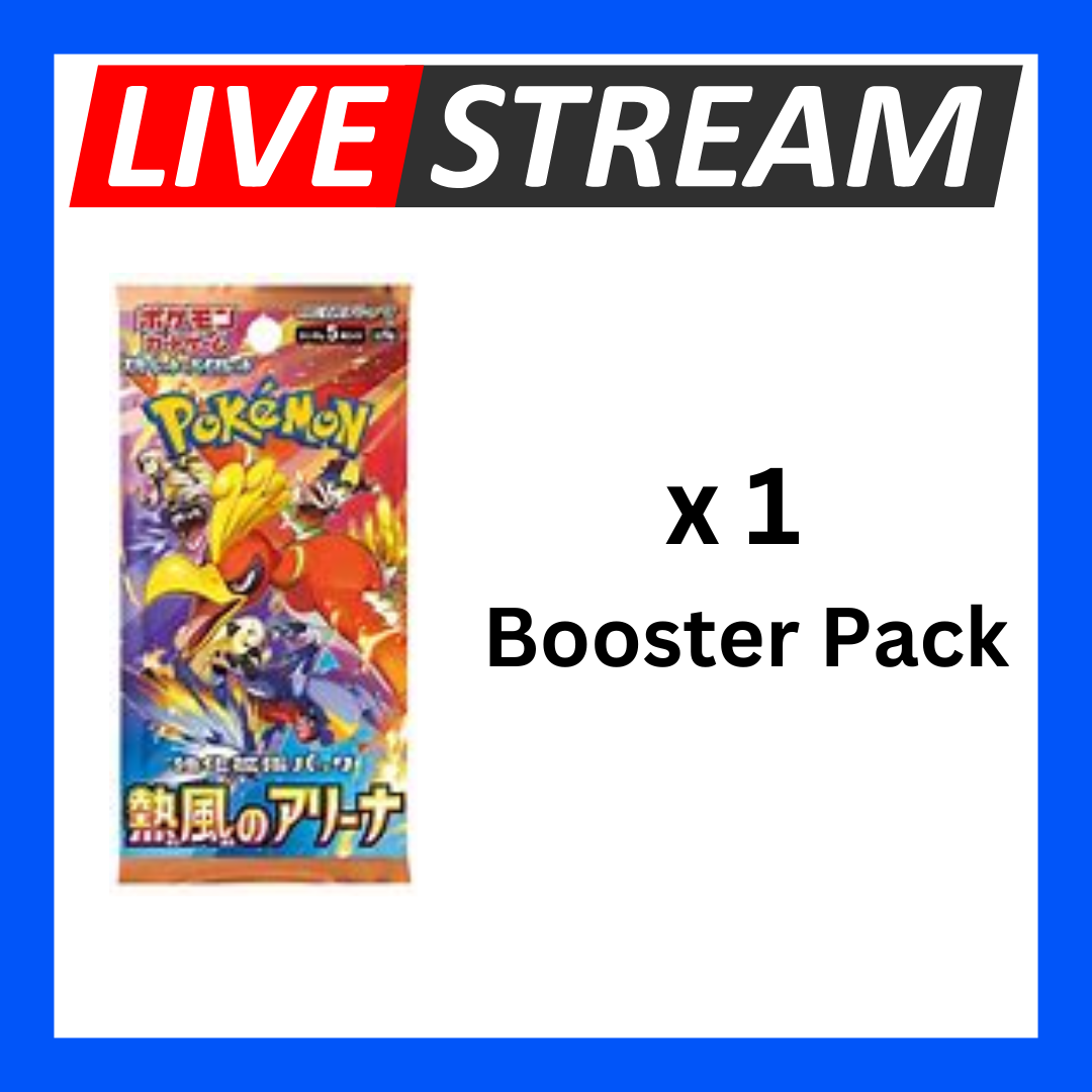 Japanese Booster Packs - Pokemon - Live Streaming