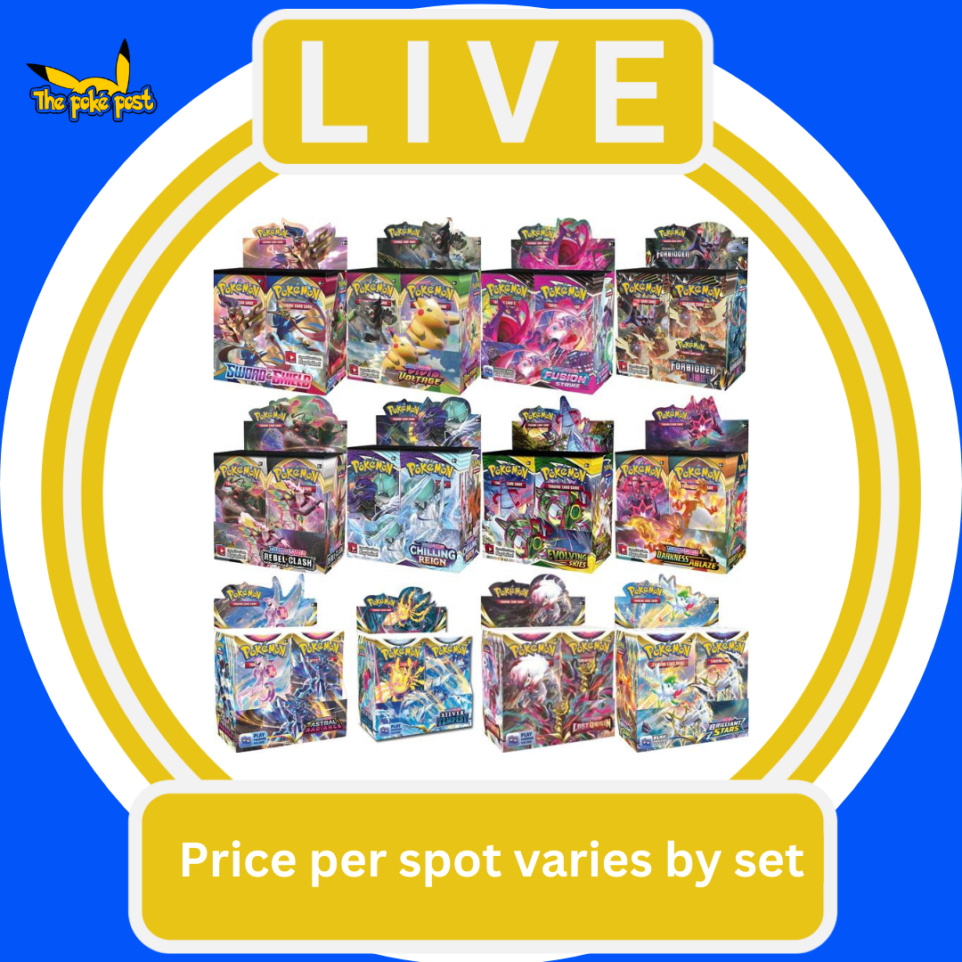 Live Energy Break Game - 8 spots - 36 packs - Pokemon